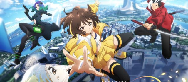 Imagen oficial del anime Free Fire: Daybreak con Kelly, Hayato y Moco